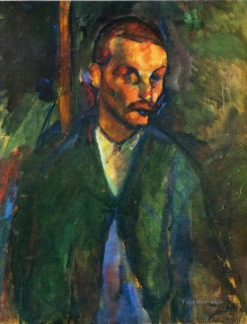Amedeo Modigliani Painting - the beggar of livorne 1909 Amedeo Modigliani